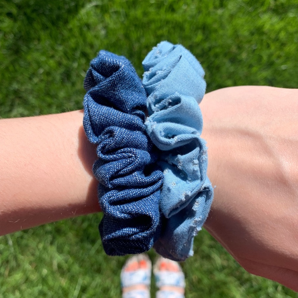 Denim Scrunchies